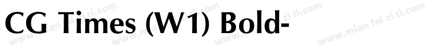CG Times (W1) Bold字体转换
